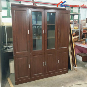 Tủ Hồ Sơ Cũ 1M6x2M Màu Nâu Nhiều Ngăn Tiện Lợi