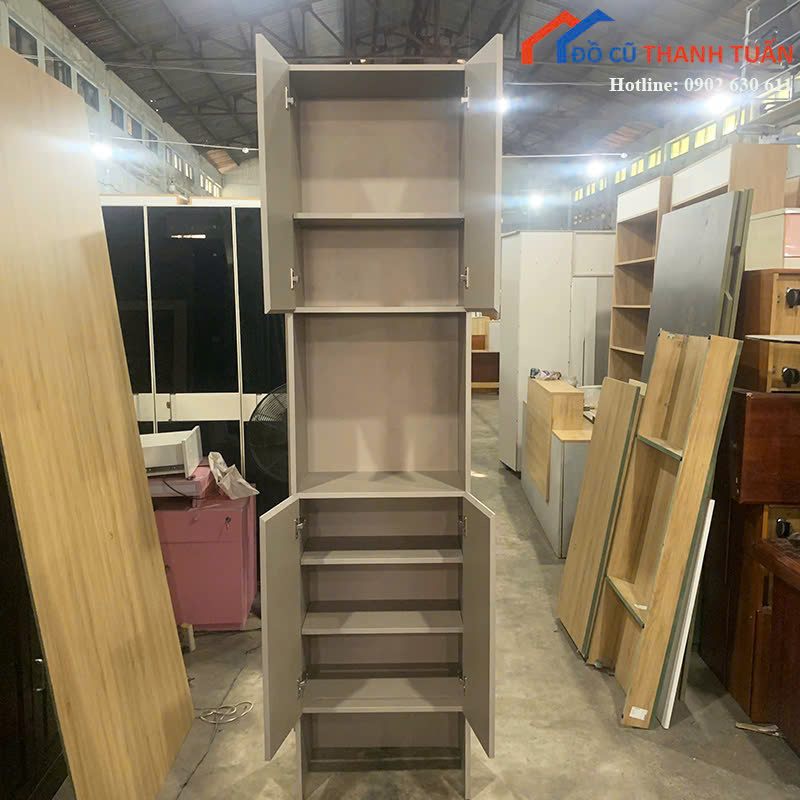 tu-55x2m25x30-G1tr-ma-TGC73-2 Tủ Đựng Đồ Cũ 2M25x55CM Thiết Kế Nhiều Ngăn
