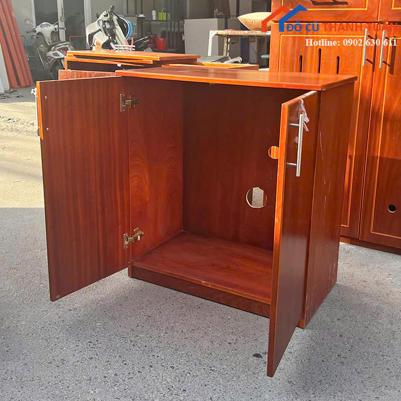 tu-75x40x80-2 Tủ Hồ Sơ Cũ 80CMx40CM Vân Gỗ Sáng 2 Cánh Nhỏ Gọn
