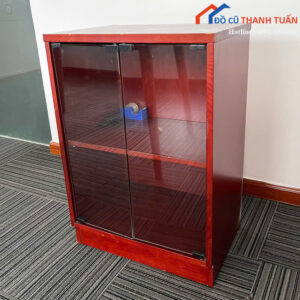 Tủ Hồ Sơ Cũ 40CMx80CM Thiết Kế 2 Cánh Kính Nhỏ Gọn