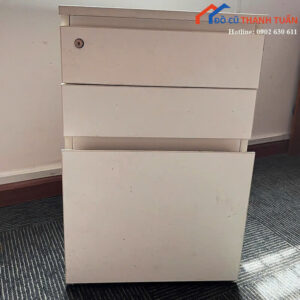 Tủ Hồ Sơ Gỗ Cũ 45CMx68CM Thiết Kế 3 Ngăn Kéo