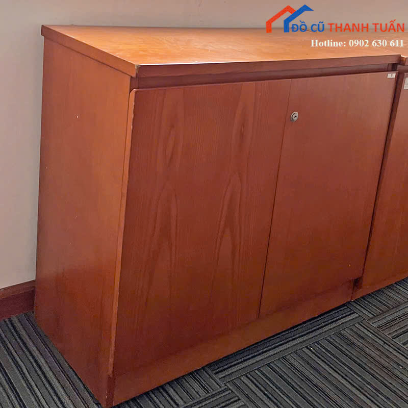tu-ho-so-80x40x75-G500-3 Tủ Hồ Sơ Cũ 80CMx40CM Vân Gỗ Sáng 2 Cánh Nhỏ Gọn