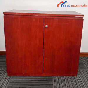 Tủ Hồ Sơ Cũ 88CMx40CM Màu Nâu Đỏ Có 2 Cánh