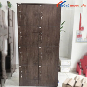 Tủ Locker Cũ Màu Nâu Chia Ô Tiện Lợi (Nhiều Mẫu)