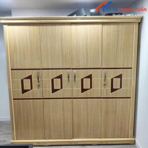 Tủ Quần Áo Cũ 1M95x2M Thiết Kế 4 Cánh Rộng Rãi