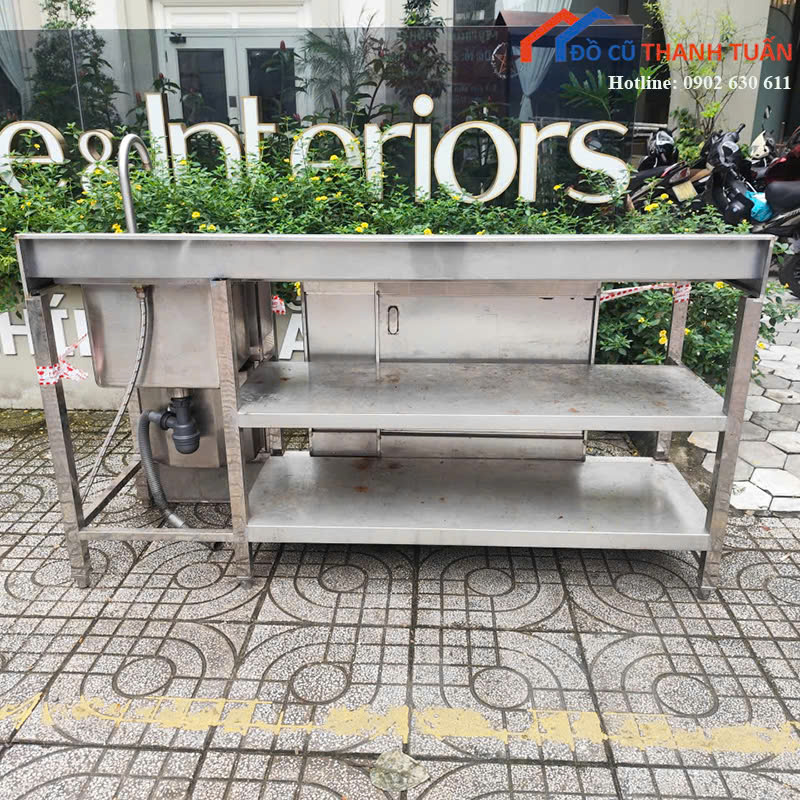 z7178024954278_4ff421184dcda755780ff0b1e7ddb199 Bồn Rửa Inox Cũ 1M7x50CM Thiết Kế 2 Cửa Trượt