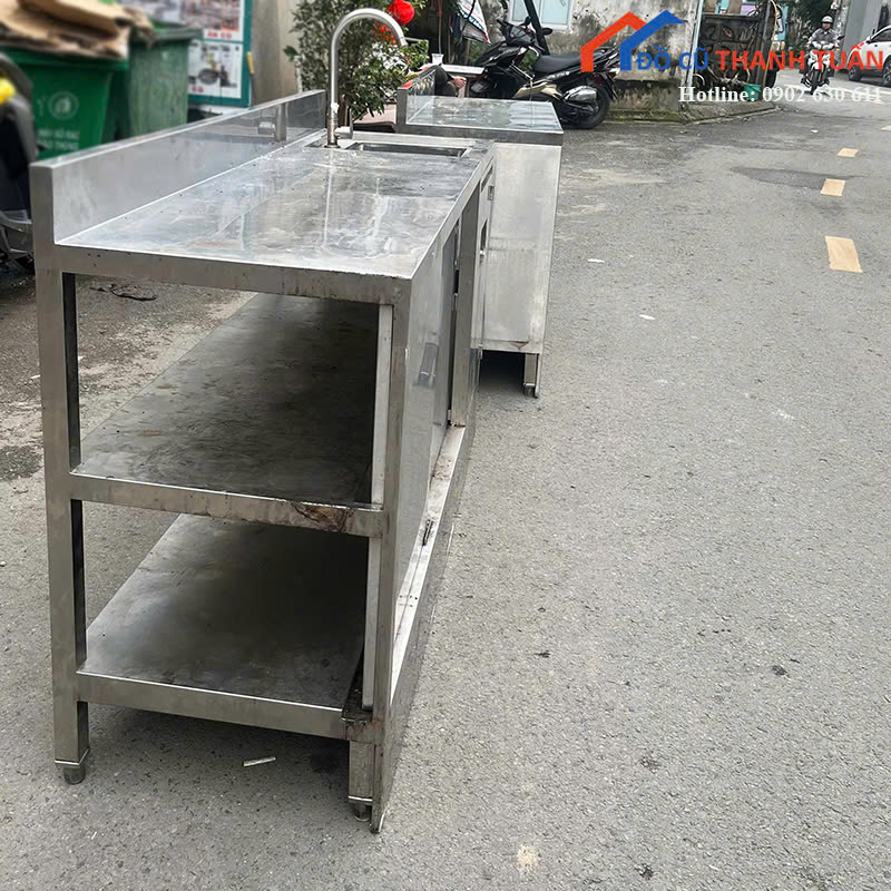 z7183162829933_8ba54e8774f7400e8d6c5c0b876fdc7e Bồn Rửa Inox Cũ 1M7x50CM Thiết Kế 2 Cửa Trượt