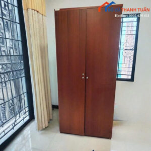 Tủ Hồ Sơ Gỗ Cũ 2M1x93CM Thiết Kế 2 Cánh Có 5 Tầng