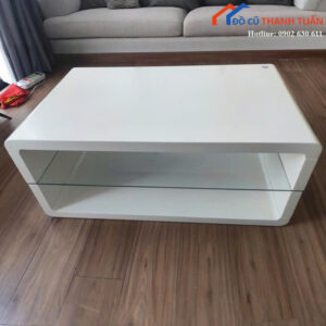 Bàn Sofa Cũ 1Mx60CM Màu Trắng Hình Chữ Nhật Hiện Đại