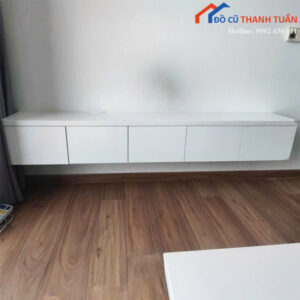 Kệ Tivi Cũ 2Mx30CM Treo Tường Màu Trắng Hiện Đại