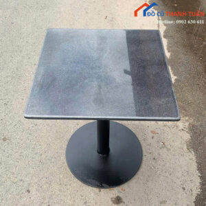 Bàn Cafe Cũ Mặt Đá Hoa Cương Chân Sắt Chắc Chắn