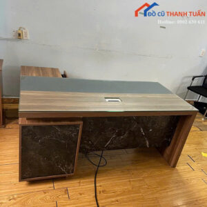 Bàn Giám Đốc Cũ 1M7x1M5 Màu Nâu Góc L Hiện Đại