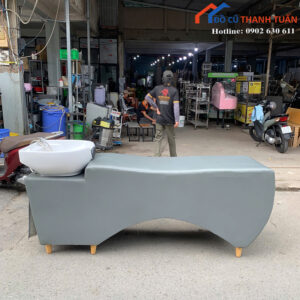 Giường Gội Đầu Cũ Bọc Da Liền Bồn Tiện Lợi