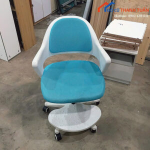 Ghế Xoay Cũ Cho Bé Chống Gù Bọc Vải Có Gác Chân