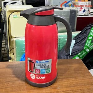 Bình Thủy Cũ Điện Máy Xanh 1L3 Màu Đỏ Nhỏ Gọn