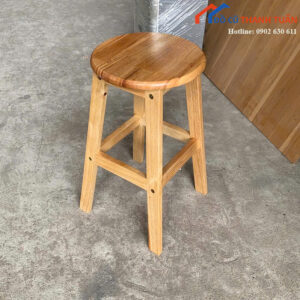 Ghế Cafe Gỗ Cao 55CM Thiết Kế Nhỏ Gọn Mới 99%