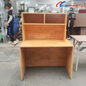 Bàn Học Sinh Cũ 1Mx1M3 Vân Gỗ Sáng Hiện Đại