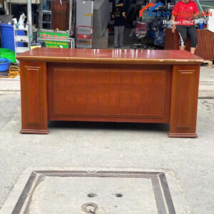Bàn Giám Đốc Cũ 1M77x89CM Thiết Kế Không Hộc