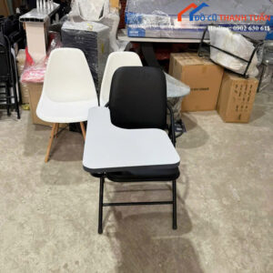 Ghế Xếp Liền Bàn Cũ Bọc Da Màu Đen Giá Tốt