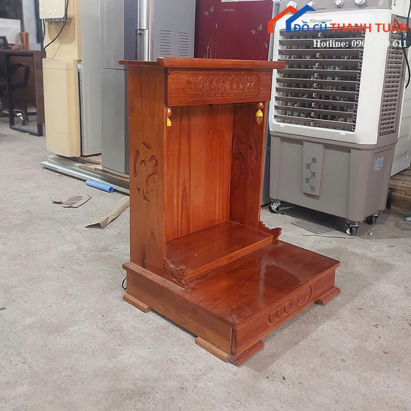 ban-tho-48x42x67-2 Bàn Thờ Gỗ Cũ 48CMx67CM Thiết Kế Kiểu Truyền Thống