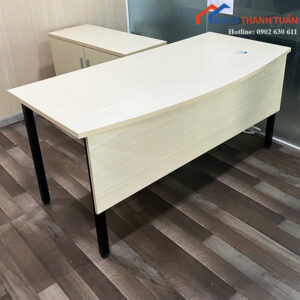Bàn Giám Đốc Cũ 1M64x80CM Thiết Kế Bo Cong Hiện Đại