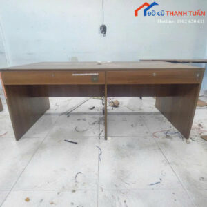 Bàn Làm Việc Cũ Vân Gỗ Thiết Kế Ngăn Kéo Tiện Lợi