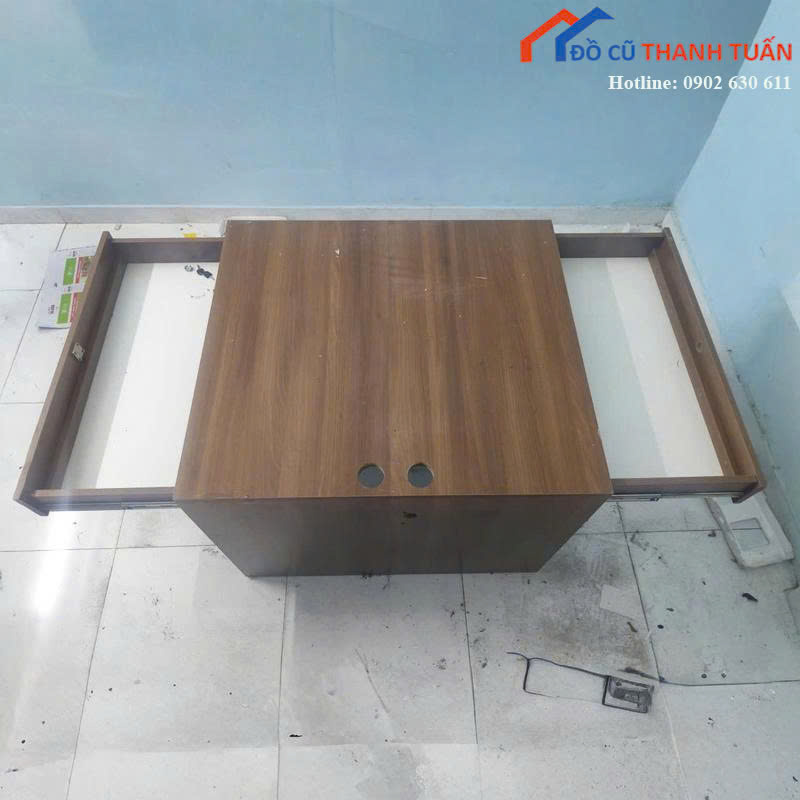 blv-G300k-2 Bàn Làm Việc Cũ Vân Gỗ Thiết Kế Ngăn Kéo (Nhiều Mẫu)