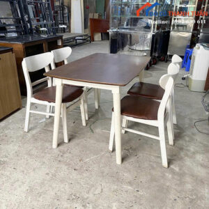 Bộ Bàn Ăn 4 Ghế Cũ Thiết Kế Hiện Đại Giá Tốt