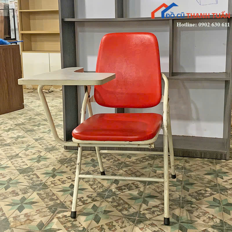 ghe-lien-ban-G250k-sl32-1 Ghế Liền Bàn Cũ Màu Đỏ Thiết Kế Tiện Lợi (Nhiều Mẫu)