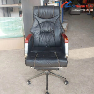 Ghế Giám Đốc Cũ Bọc Da Có Gác Chân Tiện Lợi