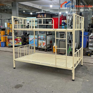 Giường Tầng Cũ 1M2x2M Khung Sắt Chắc Chắn