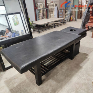 Giường Gội Đầu Cũ Bọc Da Màu Đen Có Bồn (Nhiều Mẫu)