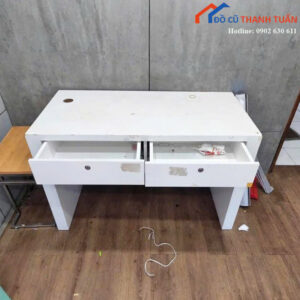 Bàn Làm Việc Gỗ Cũ Thiết Kế 2 Ngăn Kéo Nhỏ Gọn