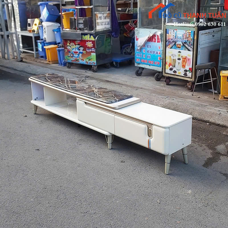 ketivi-2m4x35x48-3 Kệ Tivi Cũ 2M4x35CM Thiết Kế Nhỏ Gọn