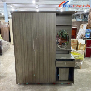 Tủ Quần Áo Gỗ 1M6x2M Thiết Kế 2 Cánh Mới 99%