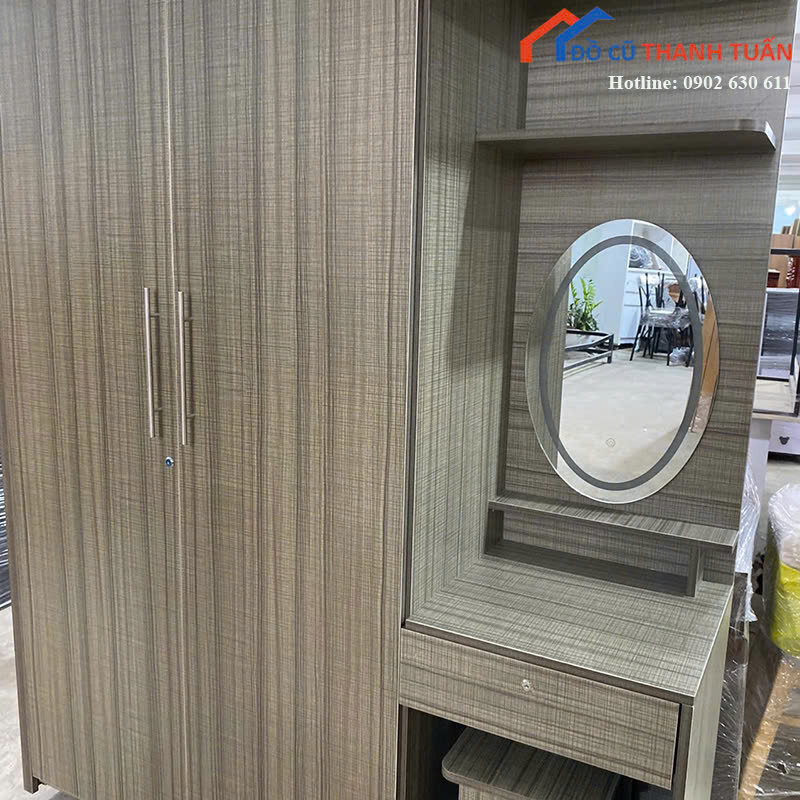 moi-tu-quan-ao-1m6x2mx50-G5tr-3 Tủ Quần Áo Gỗ 1M6x2M Thiết Kế 2 Cánh Mới 99%