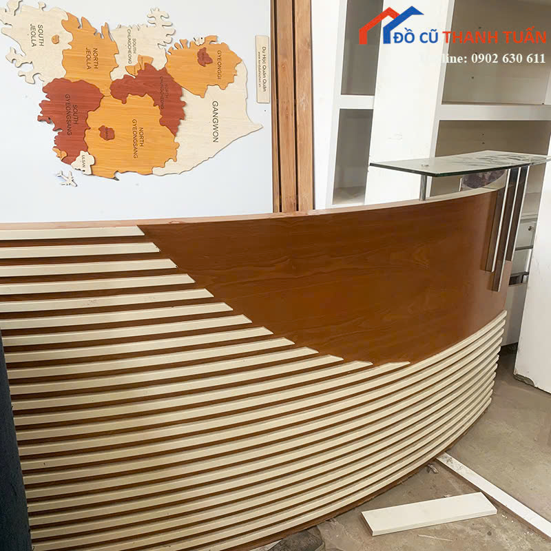 quay-2mx1mx60-ko-hoc-G3tr-3 Quầy Lễ Tân Cũ 2Mx1M Thiết Kế Không Hộc Tiện Dụng