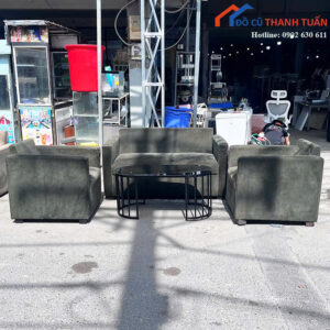 Bộ Sofa Cũ Bọc Vải Mềm Mại Thiết Kế Hiện Đại