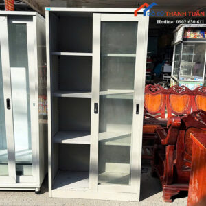 Tủ Hồ Sơ Cũ 90CMx1M85 Cửa Lùa Nhiều Ngăn