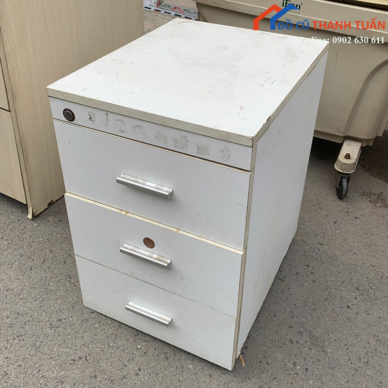 tu-ho-so-cu-mau-van-go-thiet-ke-3-ngan-tien-loi-2 Tủ Hồ Sơ Cũ Màu Trắng Thiết Kế 3 Ngăn Tiện Lợi