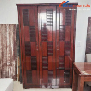 Tủ Quần Áo Cũ 1M2x2M Thiết Kế 3 Cánh Nhỏ Gọn