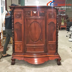 Tủ Thờ Cũ 1M3x1M54 Kiểu Dáng Truyền Thống