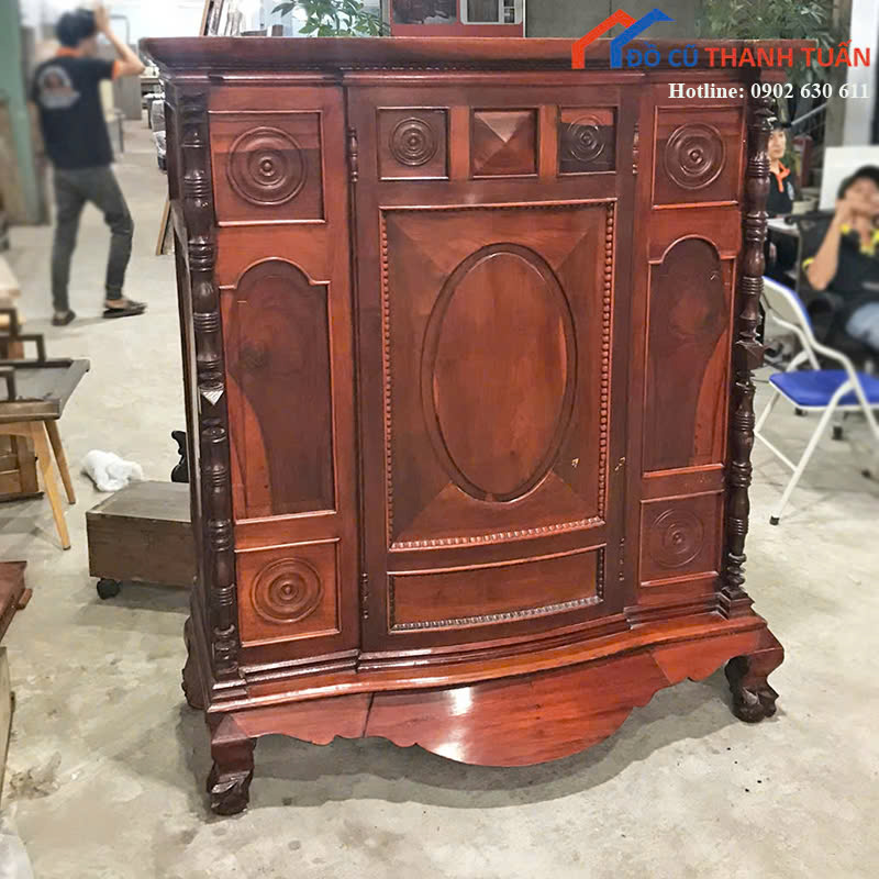 tu-tho-1m3x56x1m54-G3tr5-2 Tủ Thờ Cũ 1M3x1M54 Kiểu Dáng Truyền Thống