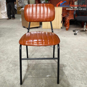 Ghế Cafe Bọc Da Chân Kim Loại Mới 99% (Nhiều Mẫu)