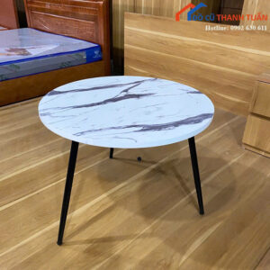 Thanh Lý Bàn Sofa Mặt Đá Vân Mây Hiện Đại Mới 99%