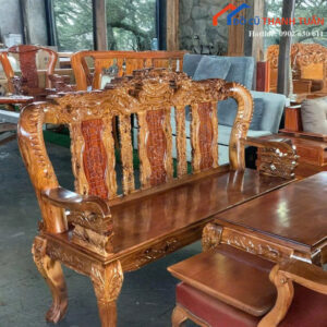 Bộ Salon Gỗ Tràm Tay 12 Thiết Kế Sang Trọng Mới 99%