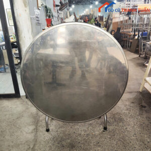 Bàn Ăn Inox Cũ 1M2x75CM Gấp Gọn Tiện Lợi