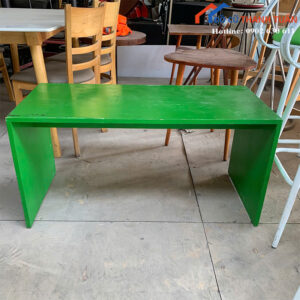 Bàn Cafe Gỗ Cũ Màu Xanh Thiết Kế Chắc Chắn