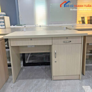 Bàn Làm Việc Cũ 1M2x60 Thiết Kế Hộc Tiện Dụng