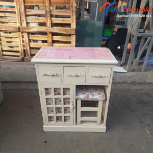 Bàn Trang Điểm Cũ Thiết Kế Gương Gấp Gọn Tiện Lợi